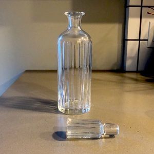 Baccarat Crystal Harmonie Round Decanter. Handmade in France.